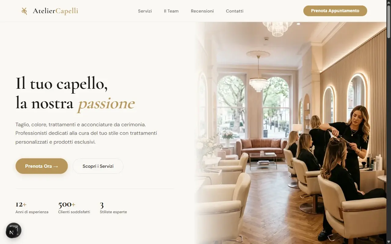 Atelier Capelli Desktop Preview