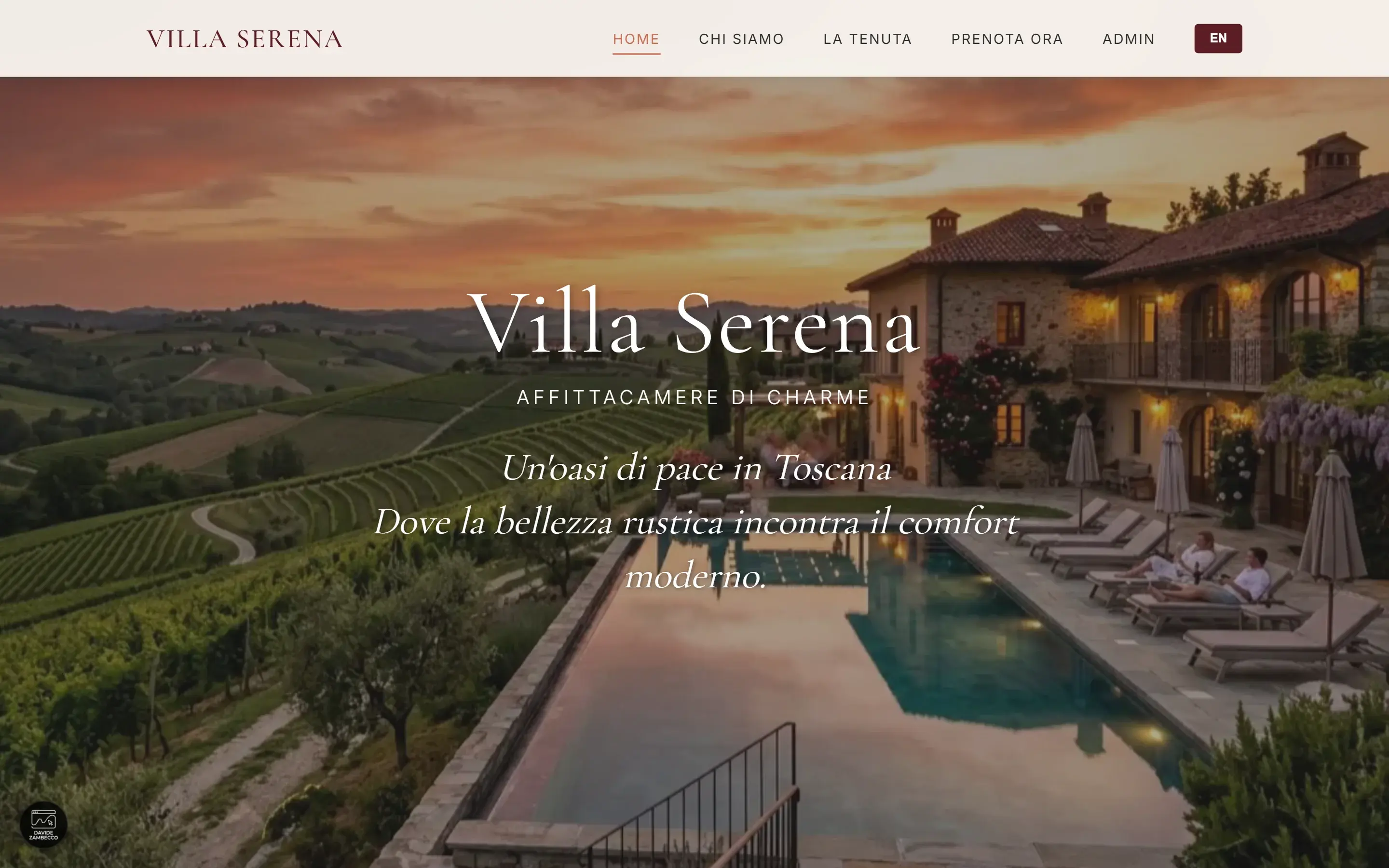 Villa Serena Desktop Preview